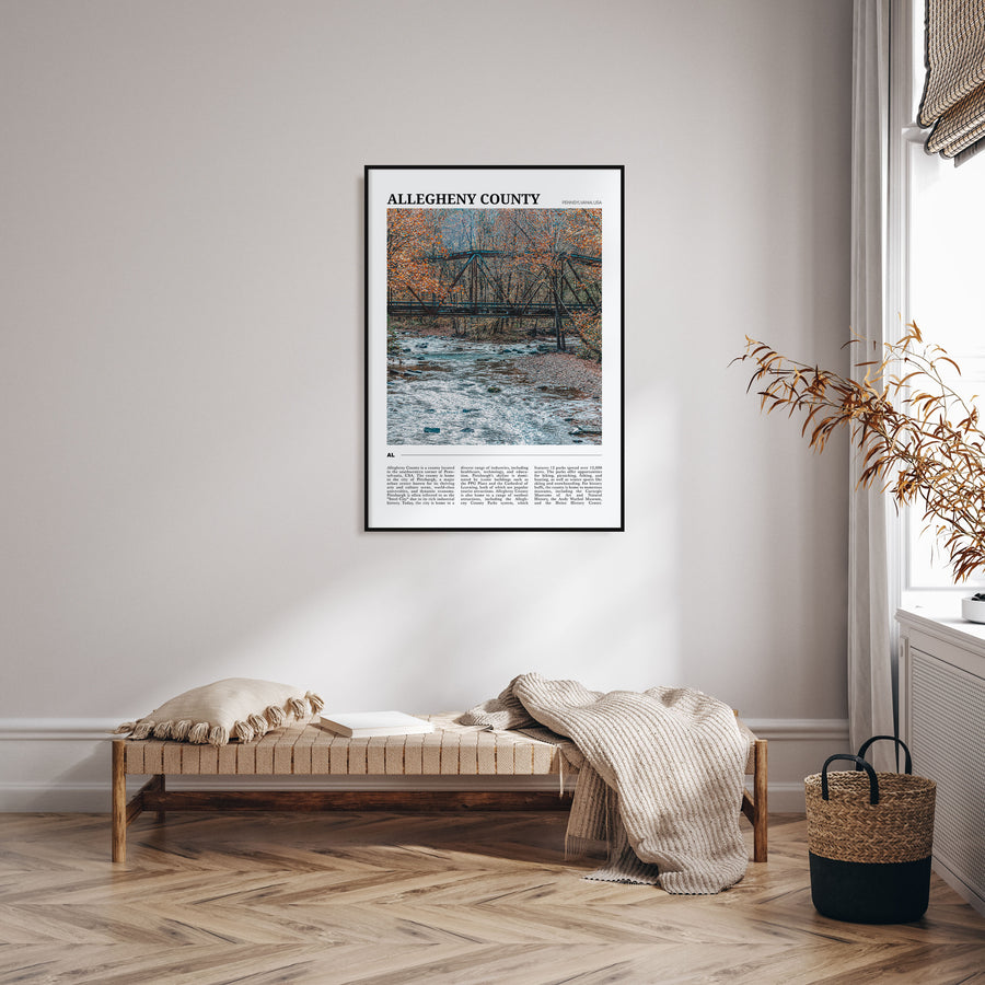 Allegheny County Travel Color Poster