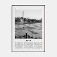 Allen Travel B&W Poster