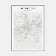 Allentown Map Portrait Poster