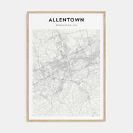 Allentown Map Portrait Poster