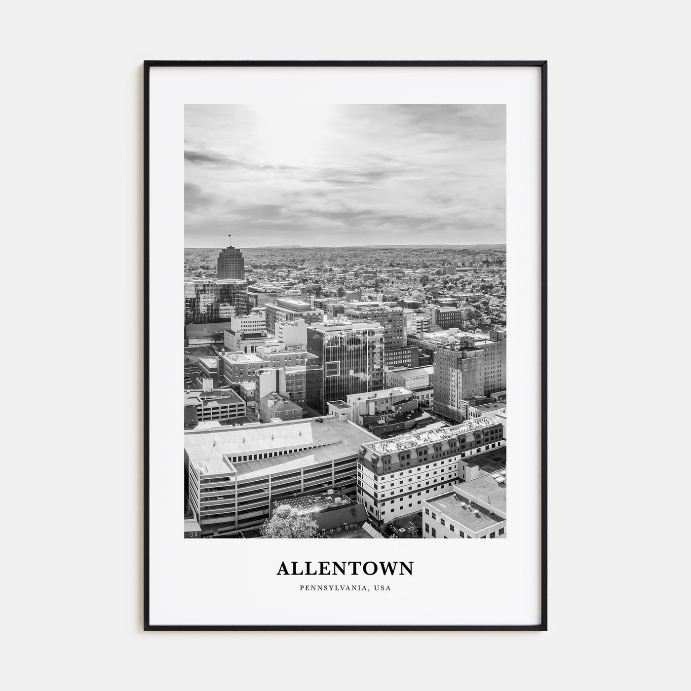 Allentown Portrait B&W Poster