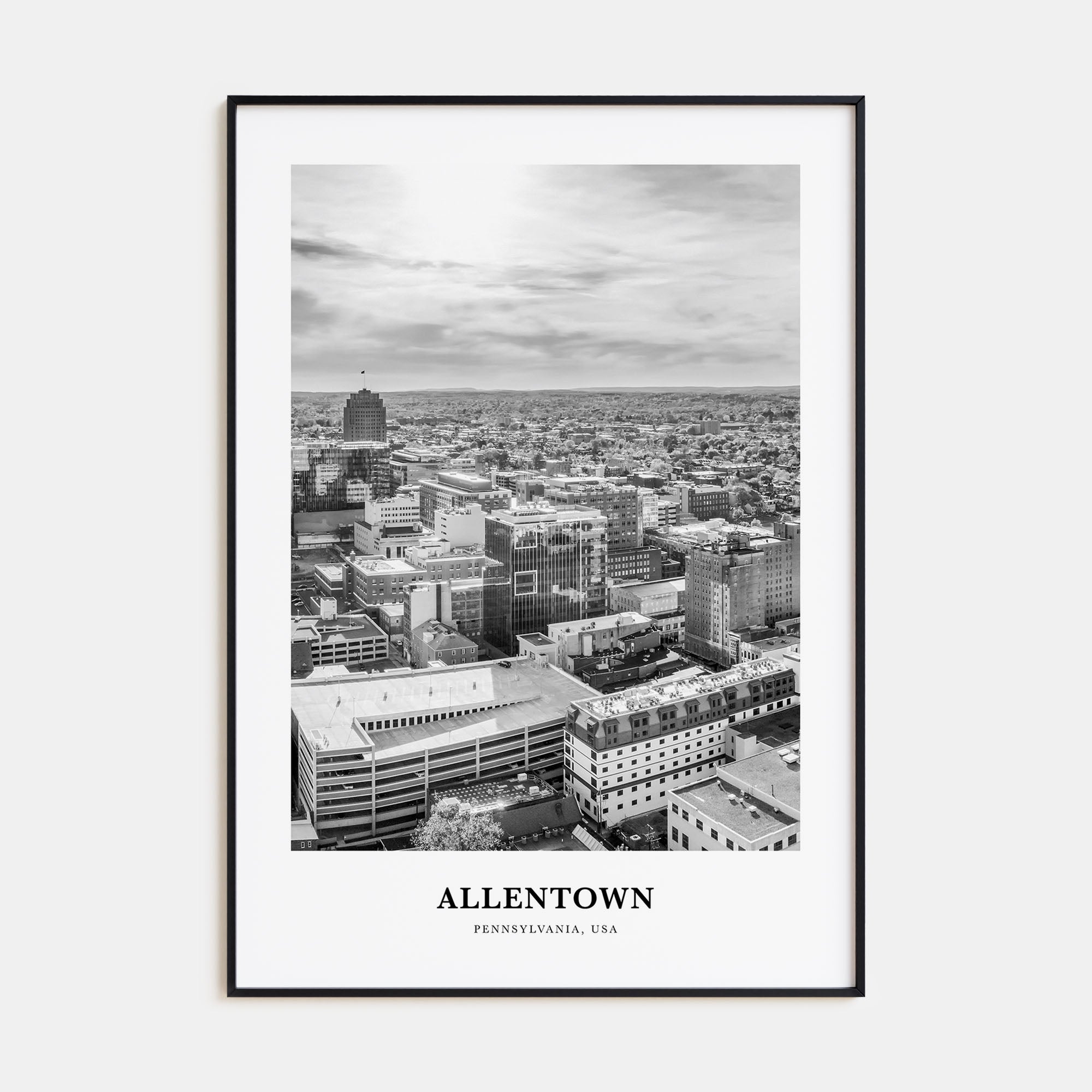 Allentown Portrait B&W Poster