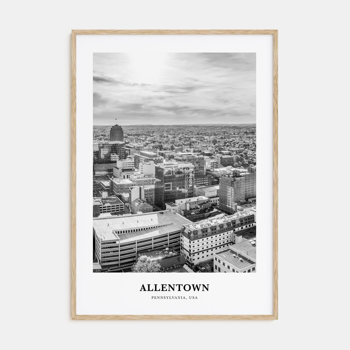 Allentown Portrait B&W Poster