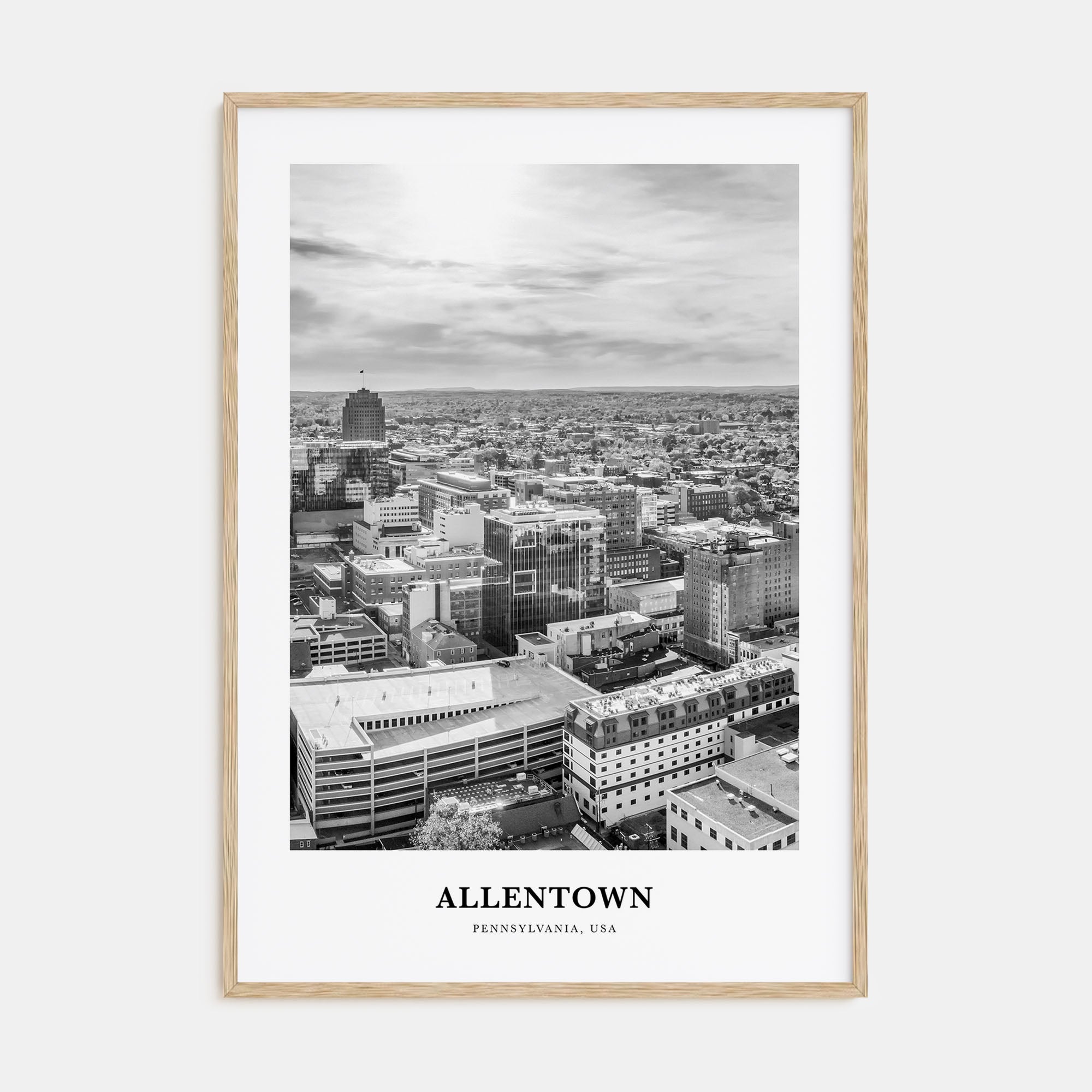Allentown Portrait B&W Poster