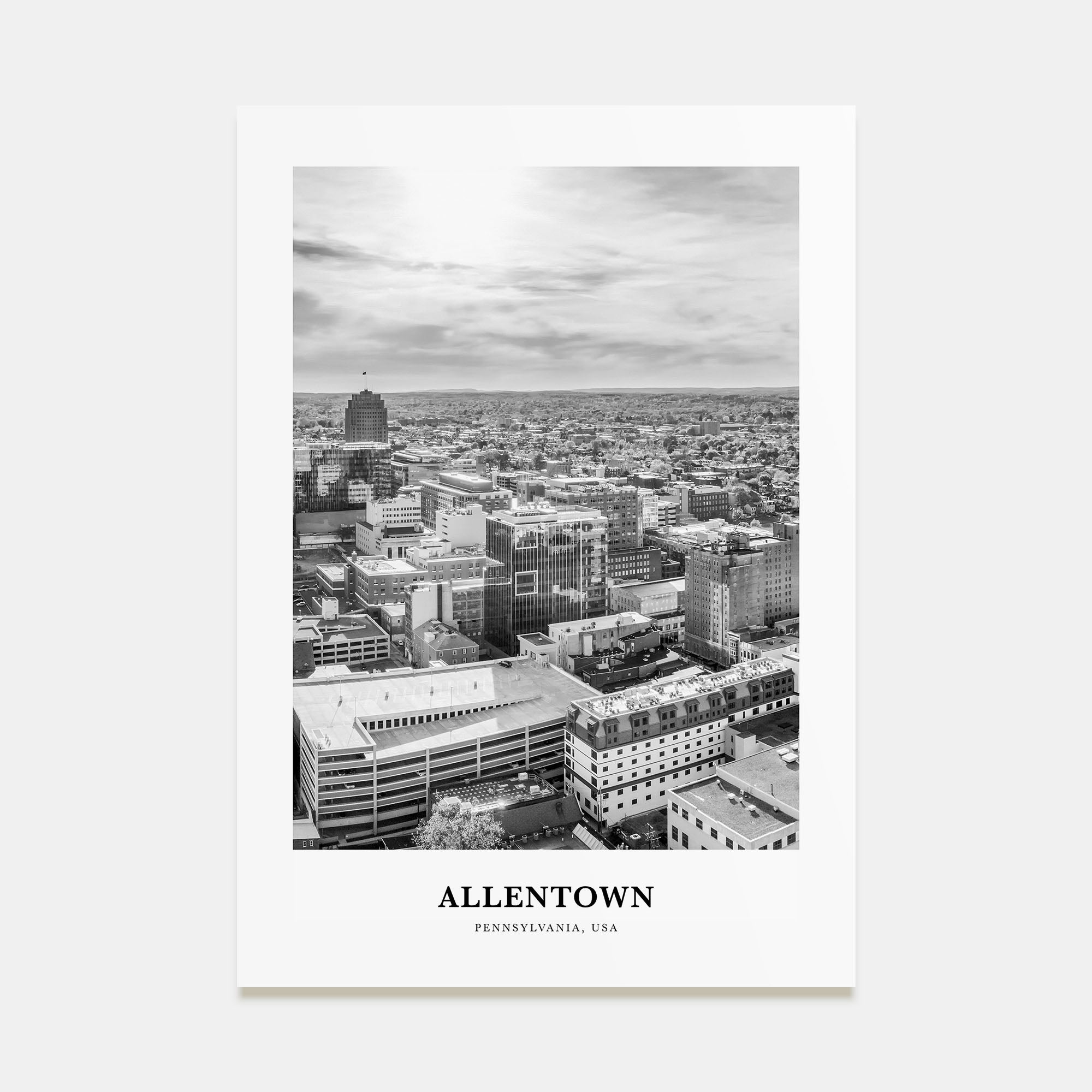 Allentown Portrait B&W Poster