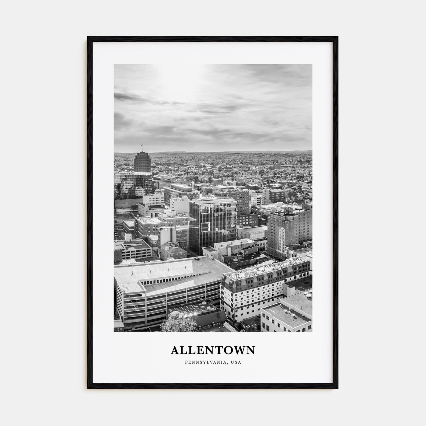 Allentown Portrait B&W Poster