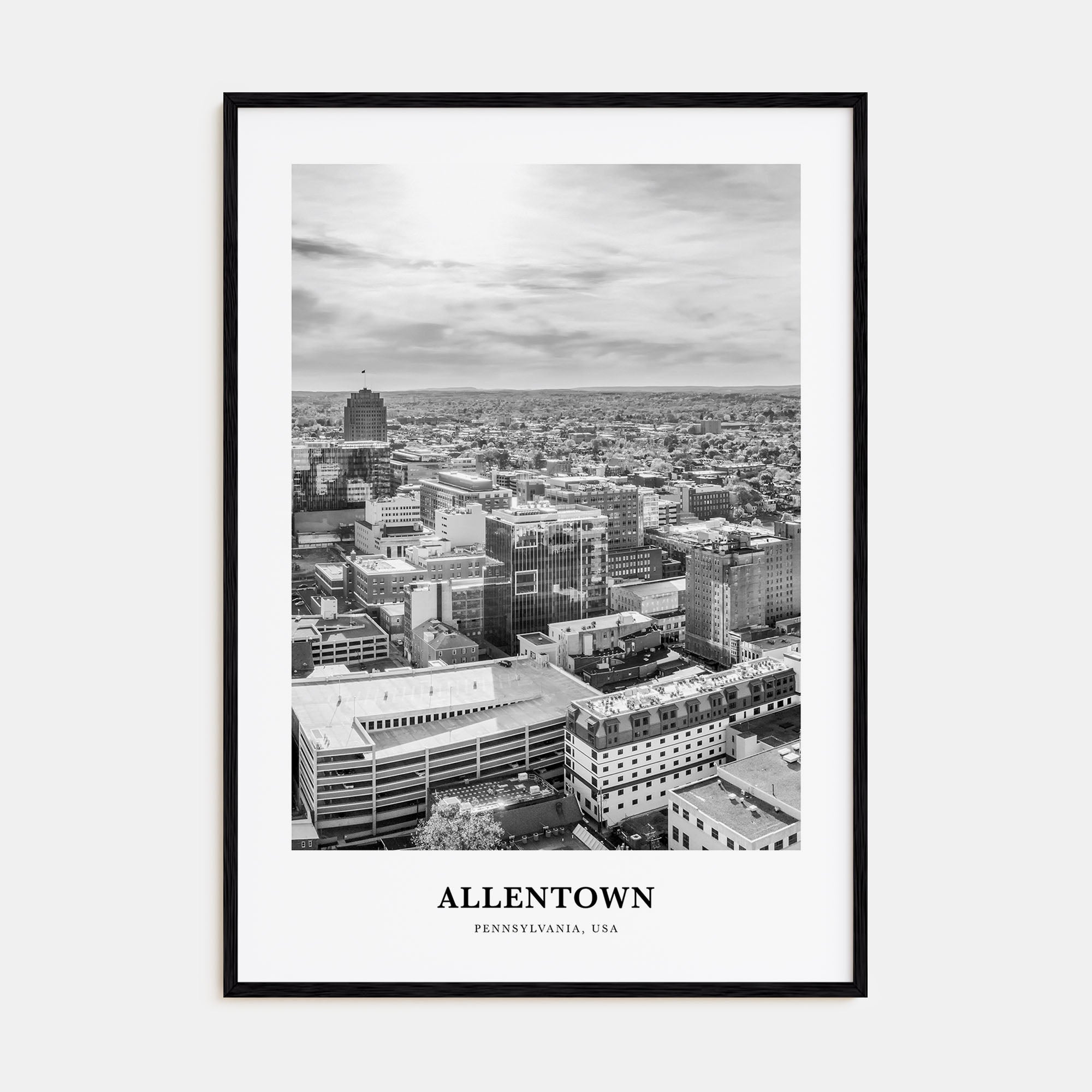 Allentown Portrait B&W Poster