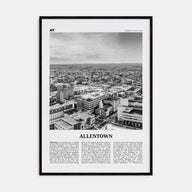 Allentown Travel B&W Poster