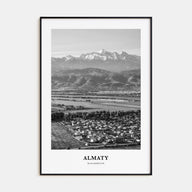 Almaty Portrait B&W Poster