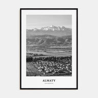Almaty Portrait B&W Poster