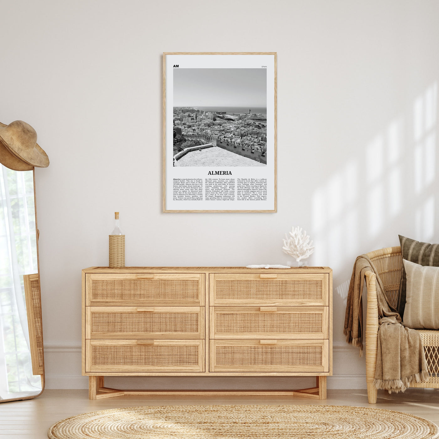 Almeria Travel B&W Poster