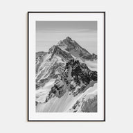 Alpes Photo B&W Poster