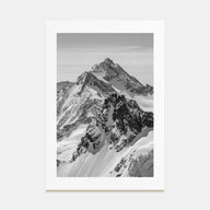 Alpes Photo B&W Poster