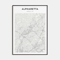 Alpharetta Map Portrait Poster