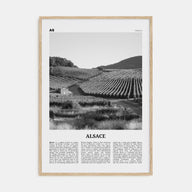 Alsace Travel B&W Poster