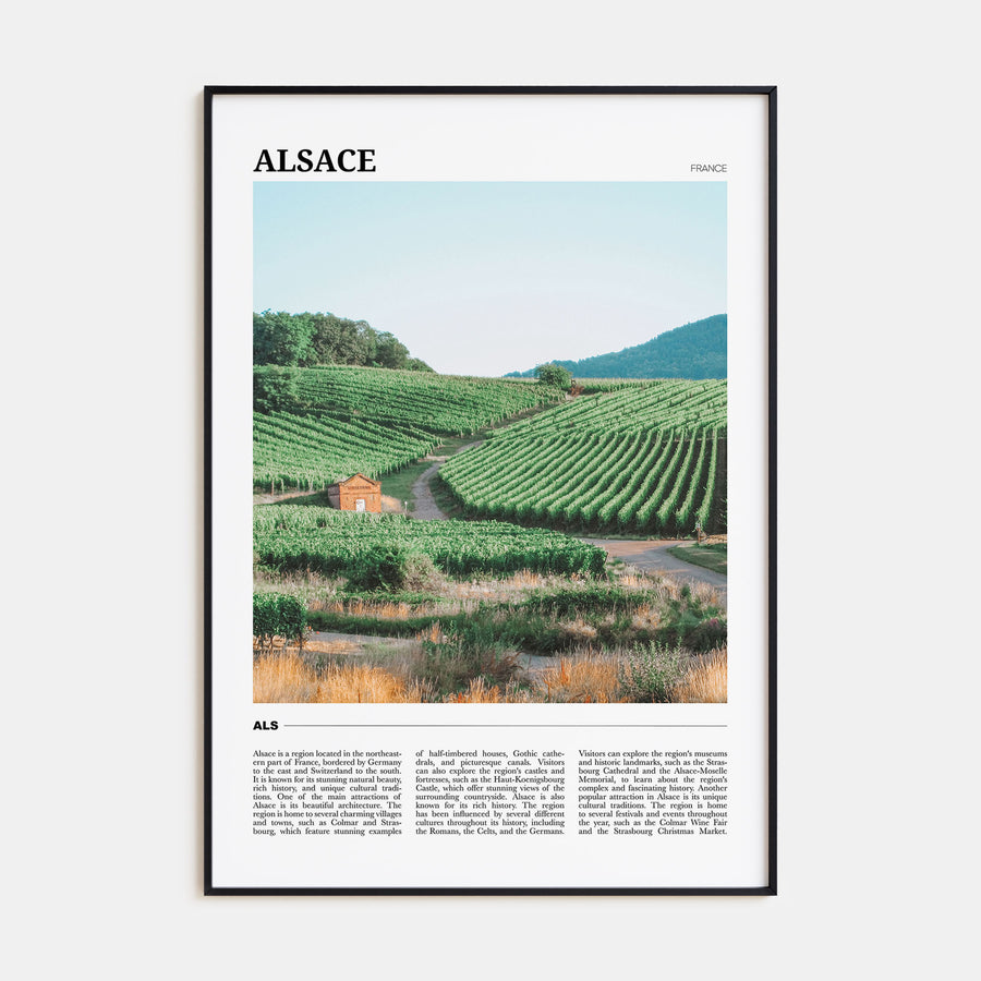 Alsace Travel Color Poster
