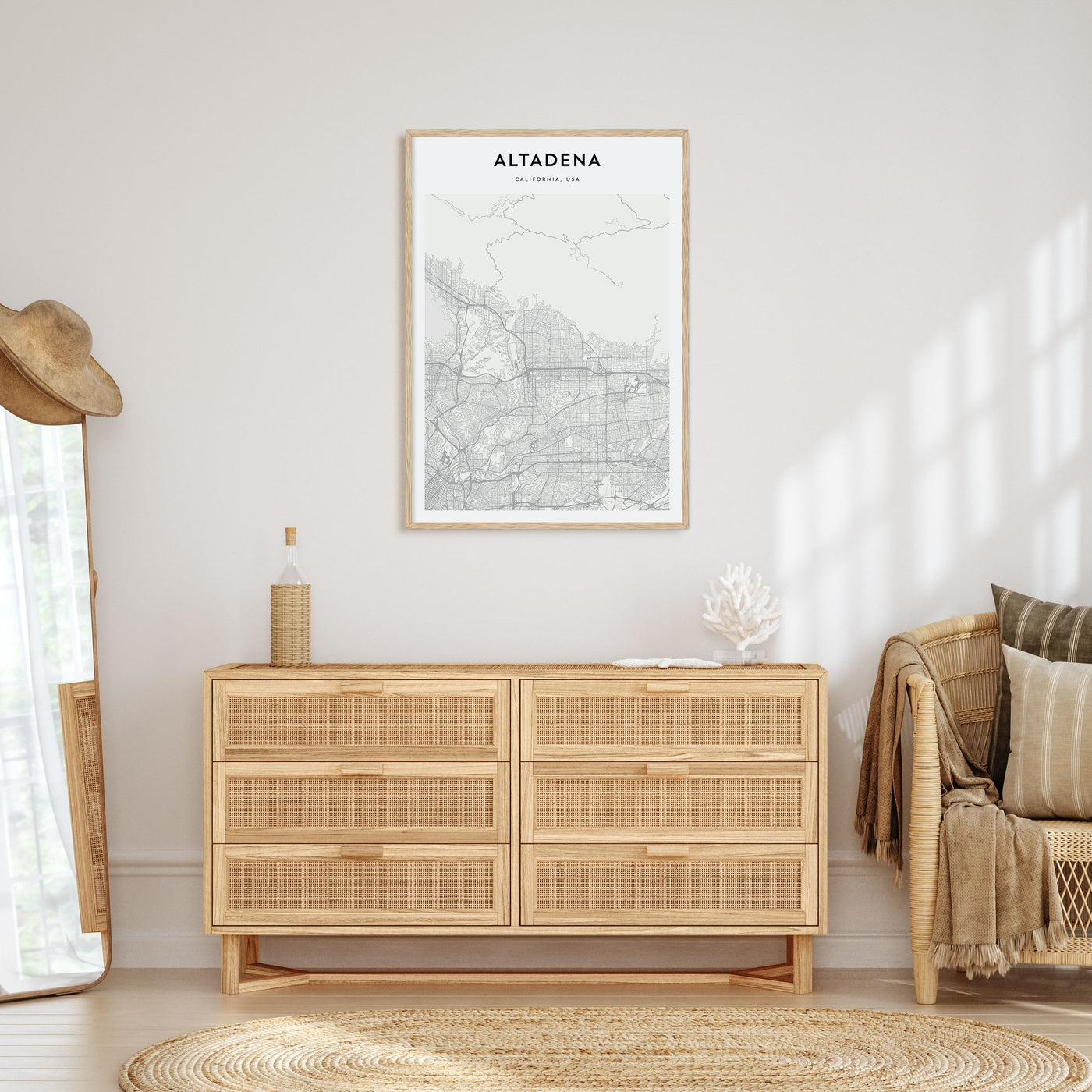 Altadena Map Portrait Poster