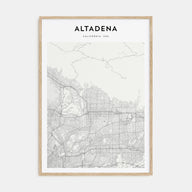 Altadena Map Portrait Poster