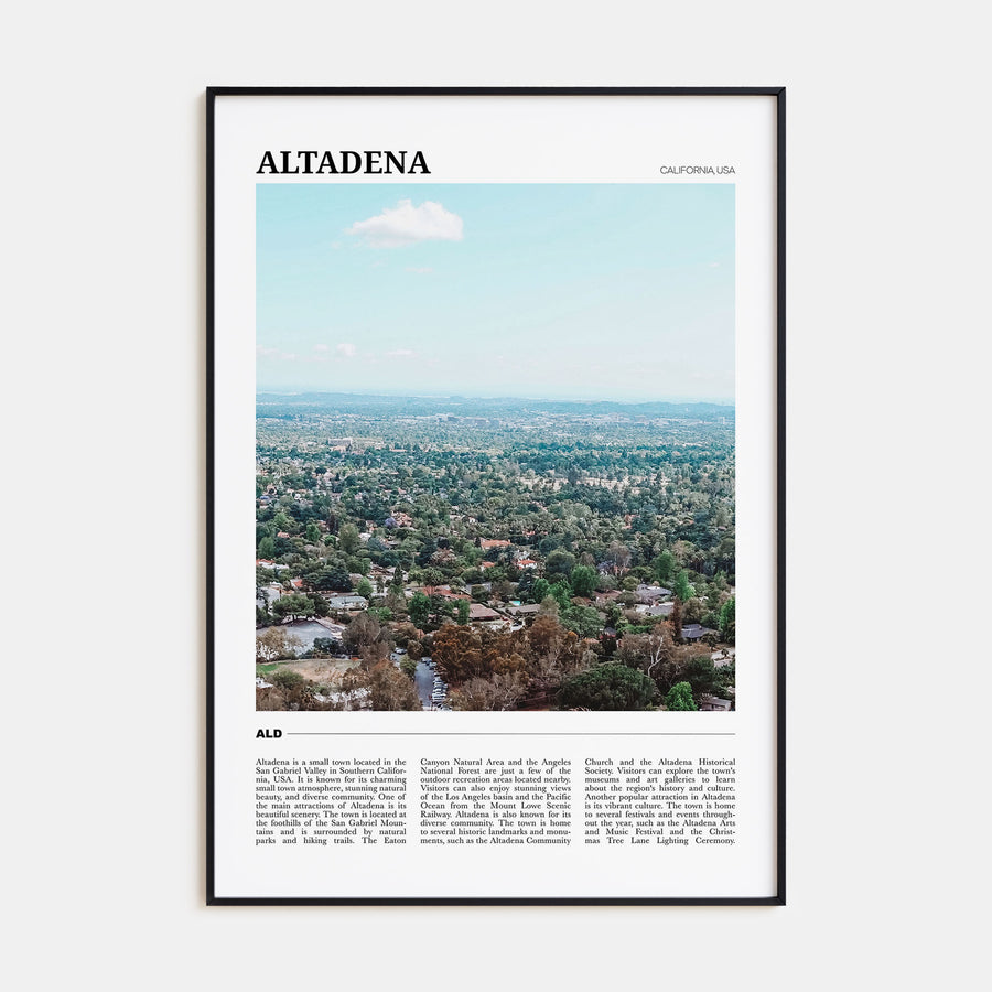 Altadena Travel Color Poster