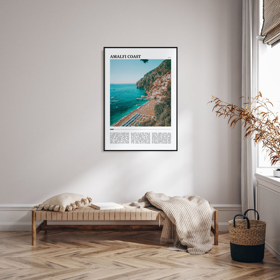 Amalfi Coast Travel Color Poster