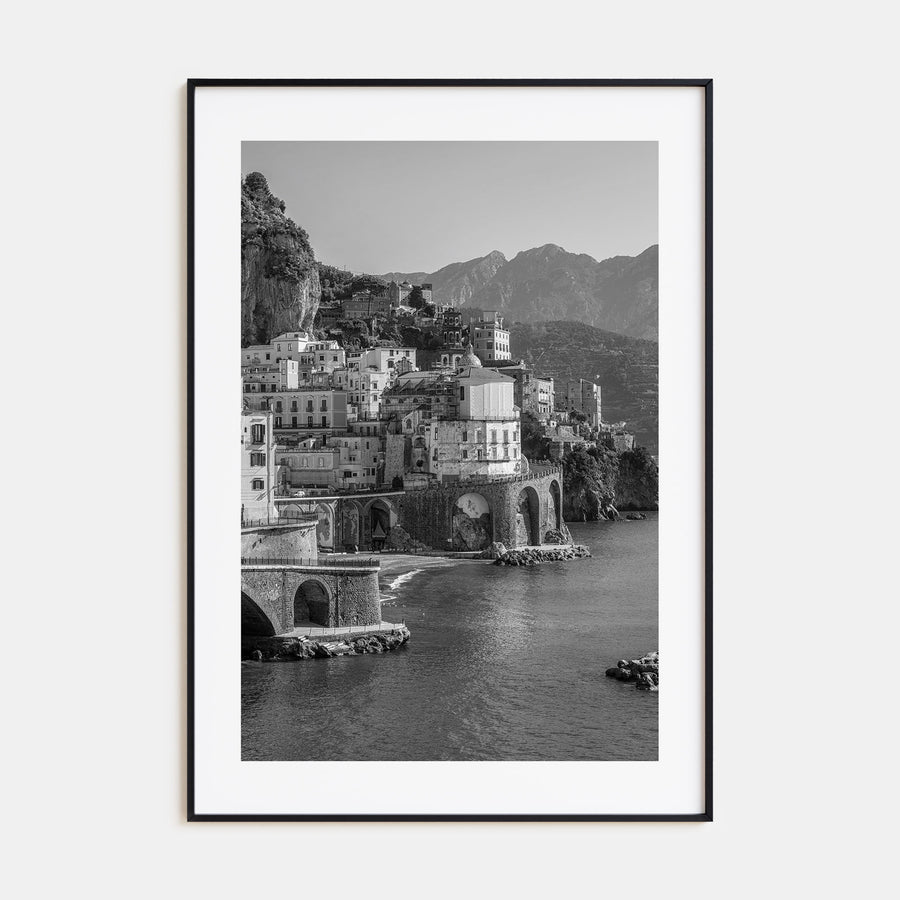 Amalfi Photo B&W Poster