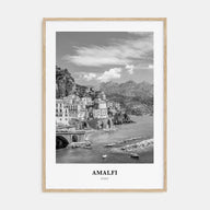 Amalfi Portrait B&W No 1 Poster