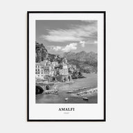 Amalfi Portrait B&W No 1 Poster