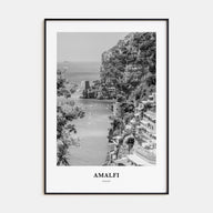 Amalfi Portrait B&W No 2 Poster
