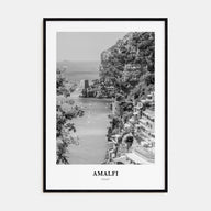 Amalfi Portrait B&W No 2 Poster