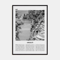 Amalfi Travel B&W No 2 Poster