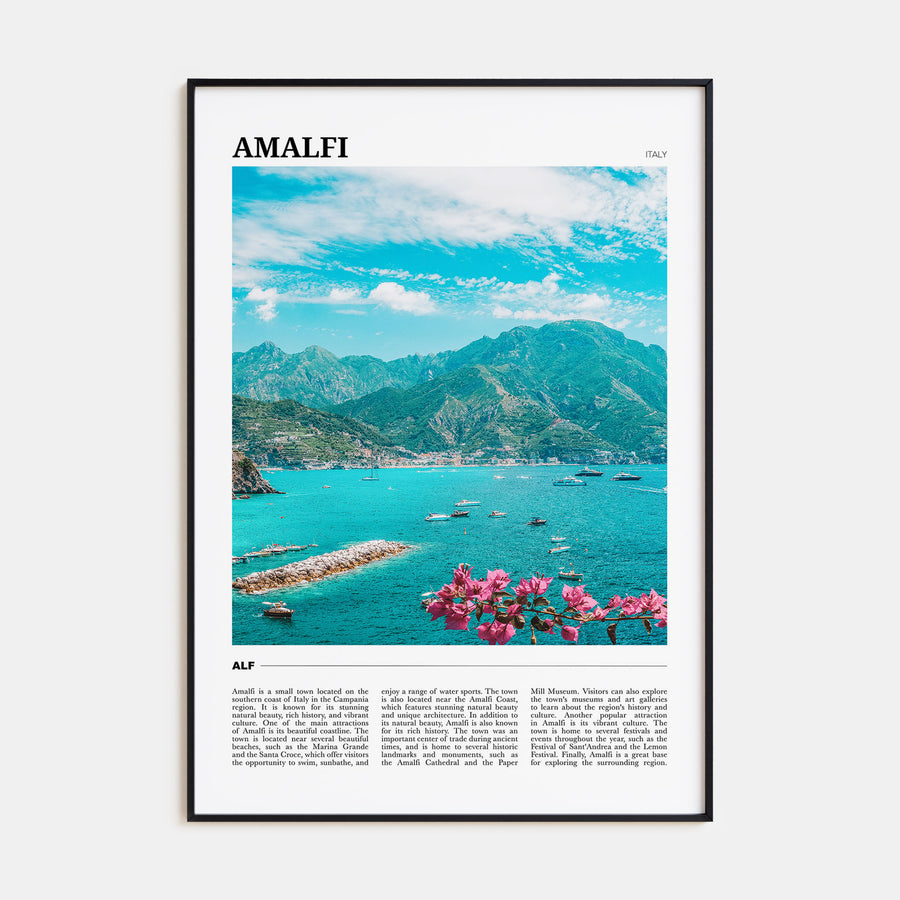 Amalfi Travel Color Poster