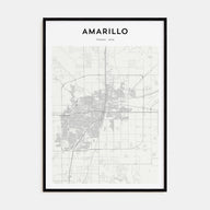 Amarillo Map Portrait Poster