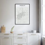 Amarillo Map Portrait Poster