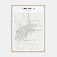 Amarillo Map Portrait Poster