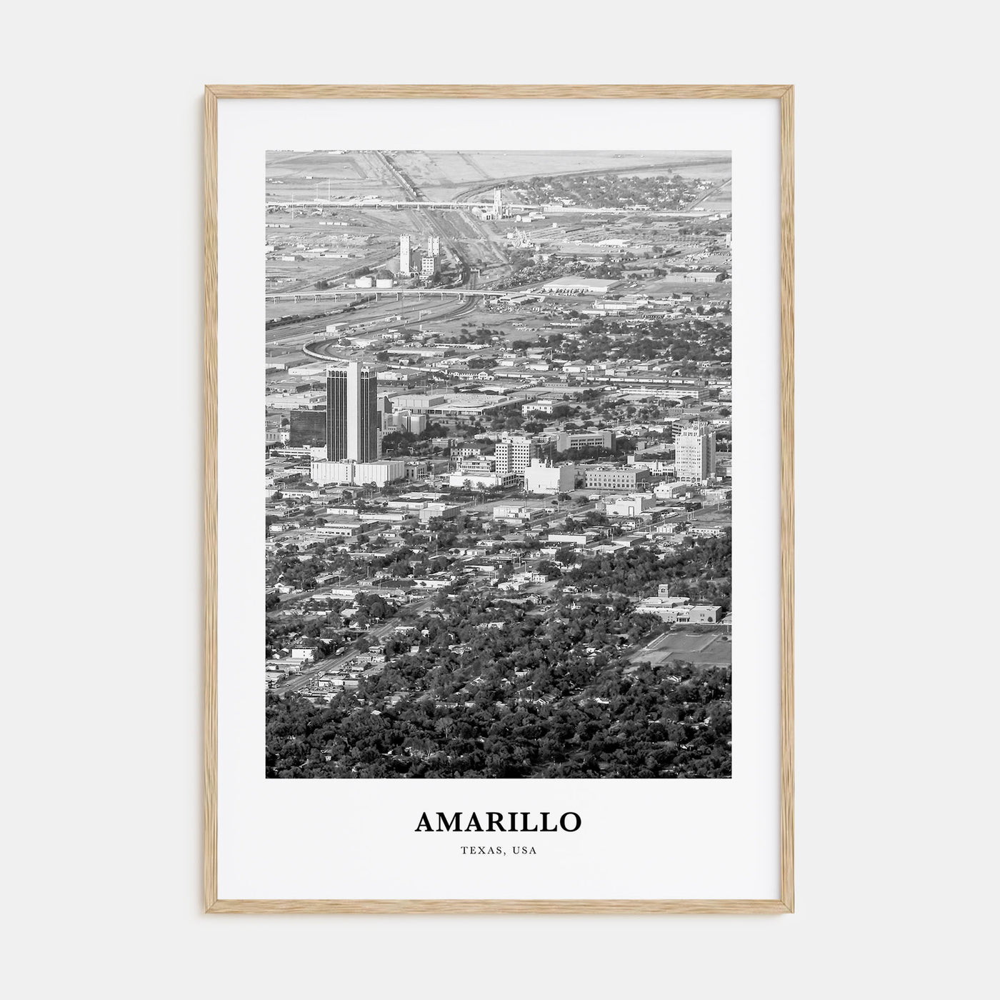 Amarillo Portrait B&W Poster