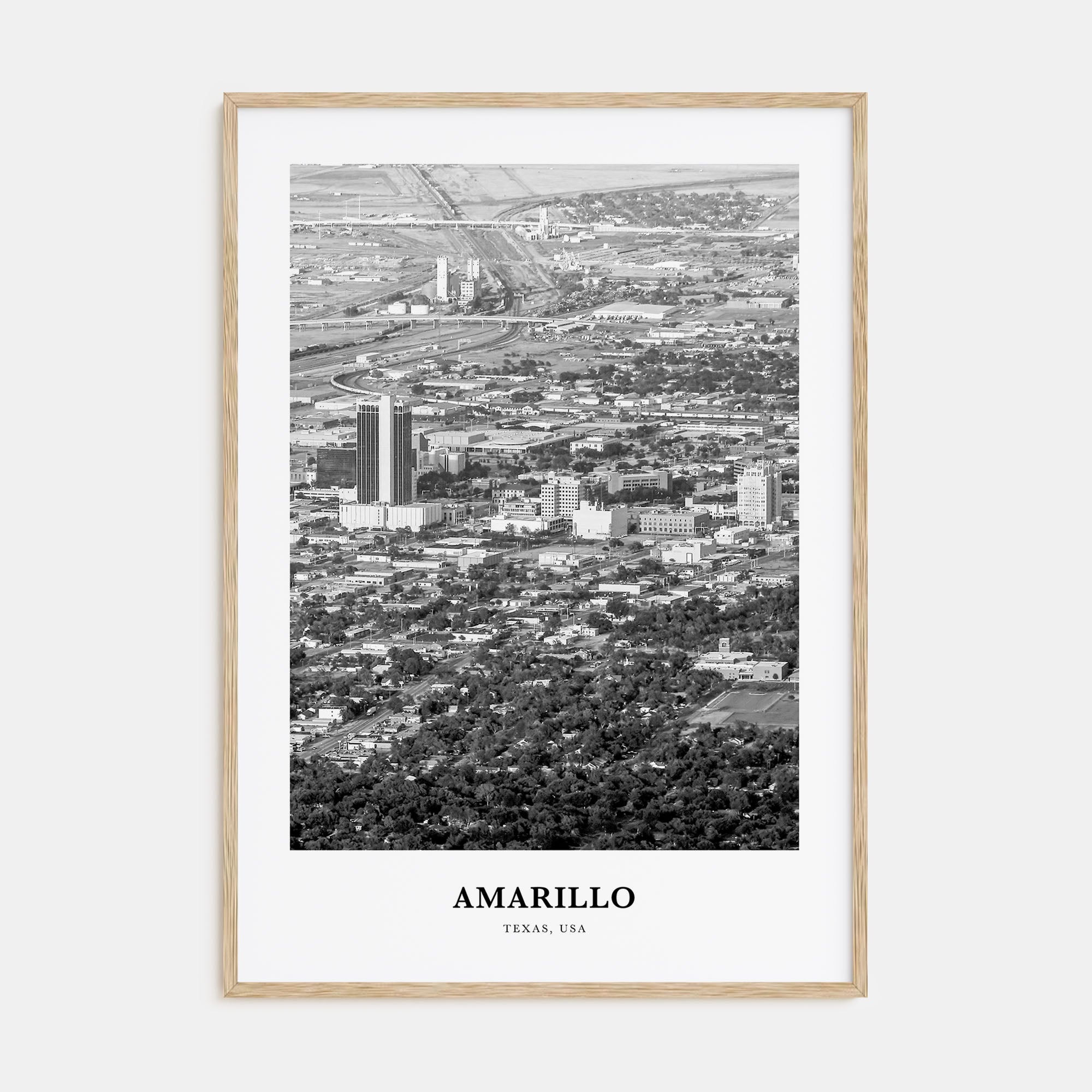 Amarillo Portrait B&W Poster