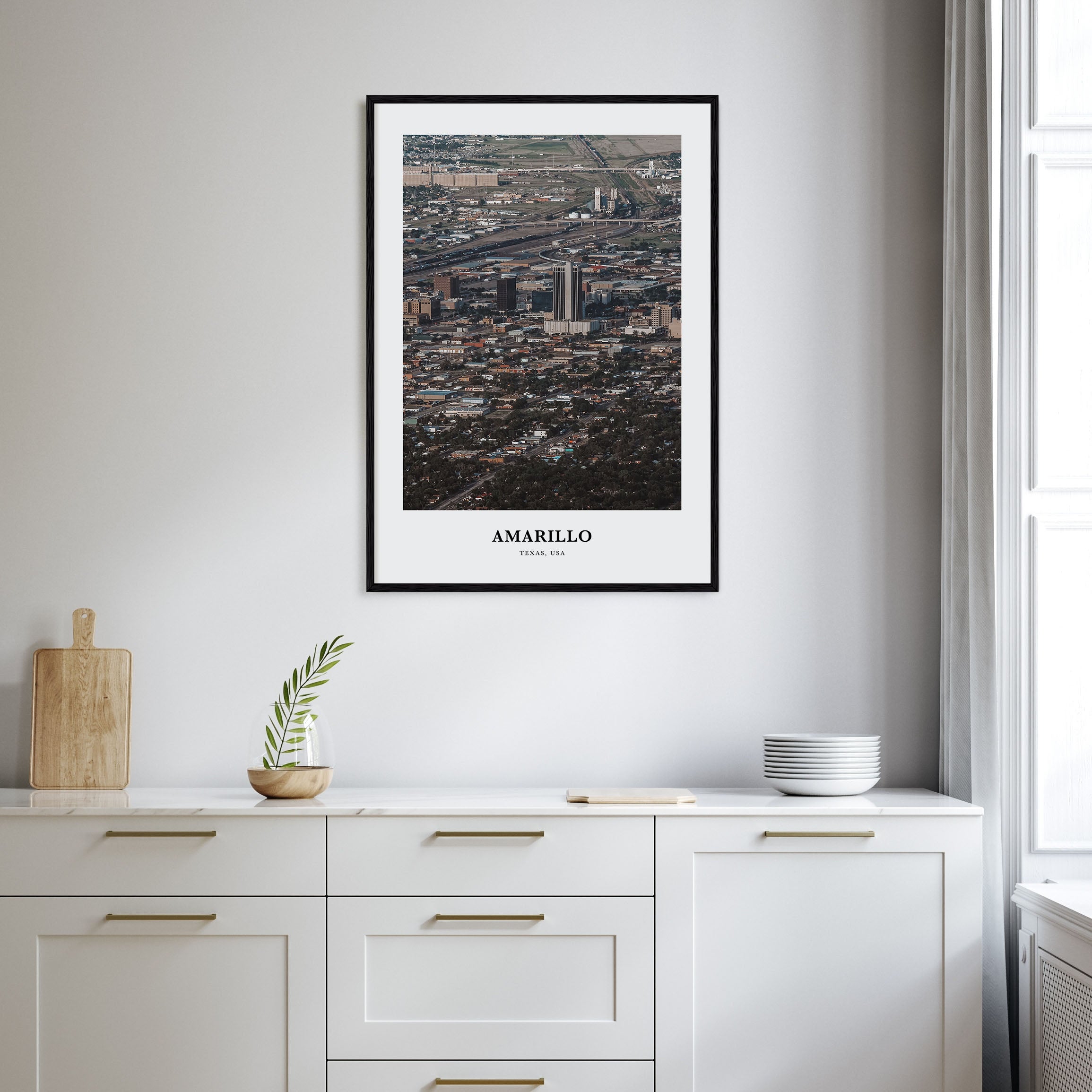 Amarillo Portrait Color Poster