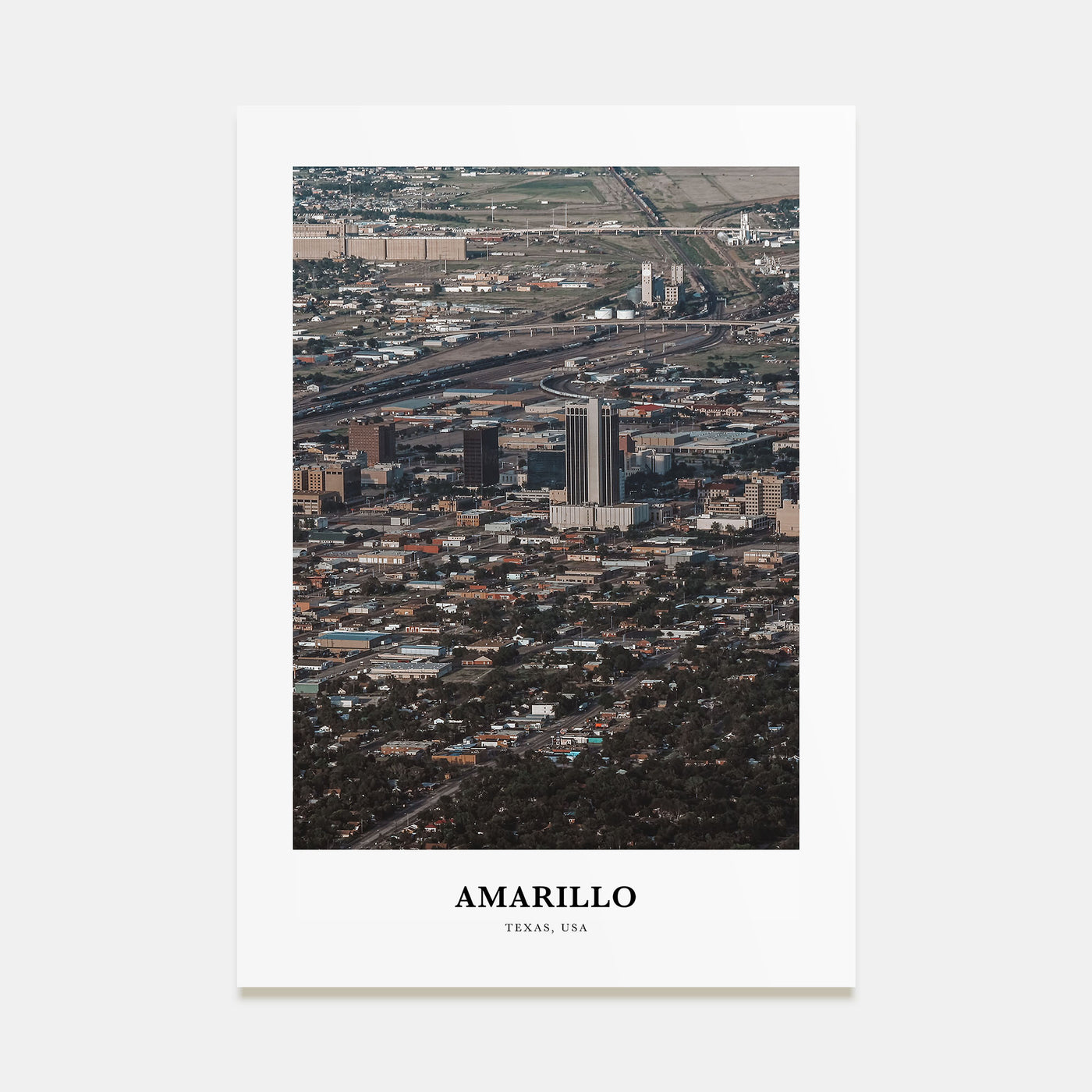 Amarillo Portrait Color Poster