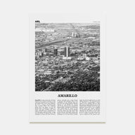 Amarillo Travel B&W Poster
