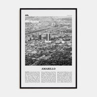 Amarillo Travel B&W Poster