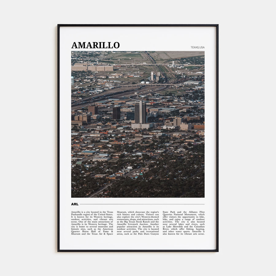 Amarillo Travel Color Poster