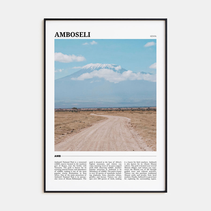 Amboseli Travel Color Poster