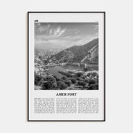 Amer Fort Travel B&W Poster