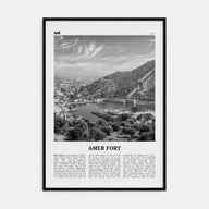 Amer Fort Travel B&W Poster