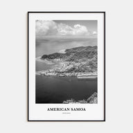 American Samoa Portrait B&W Poster