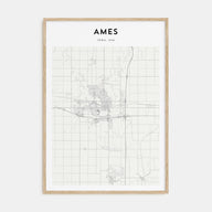 Ames Map Portrait Poster