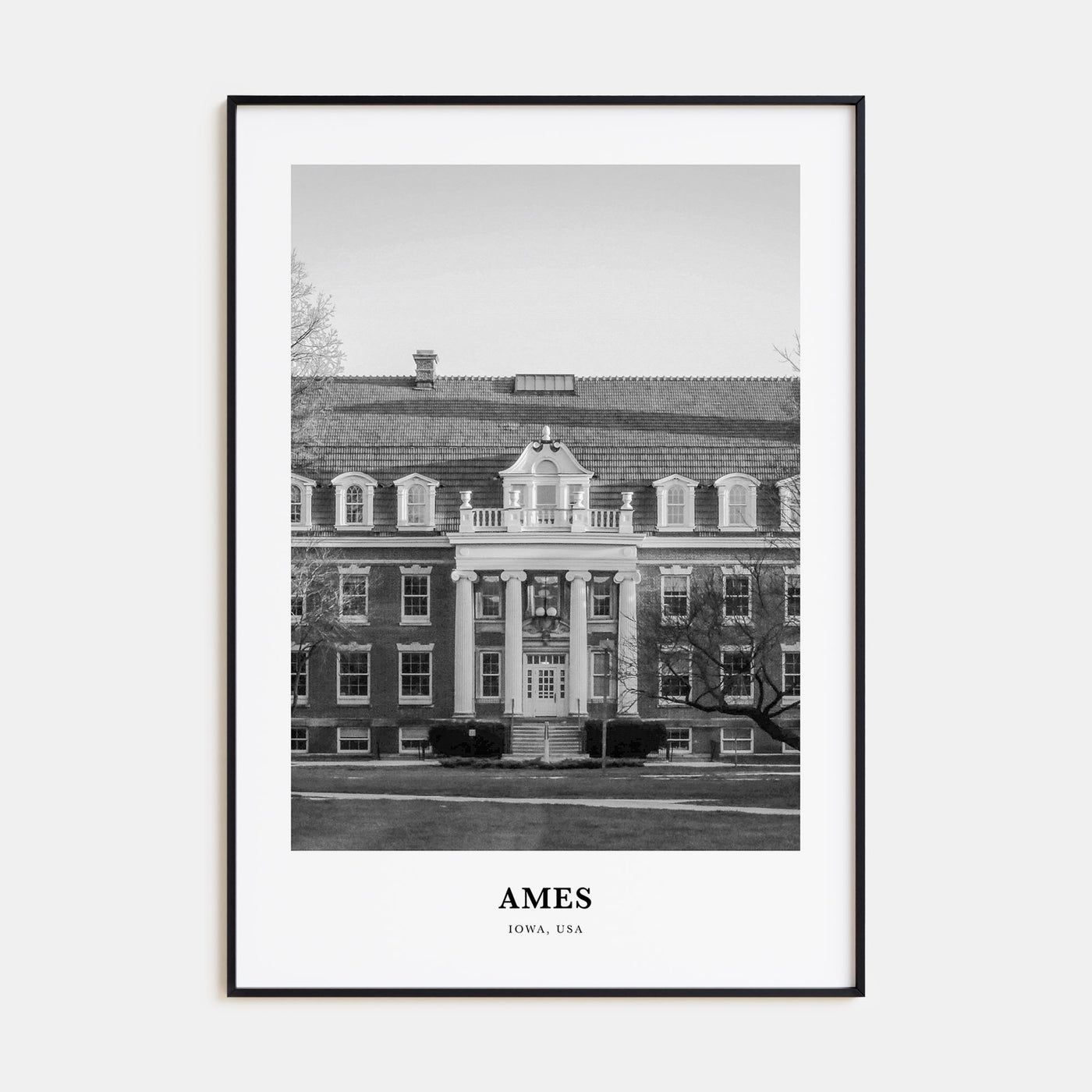 Ames Portrait B&W Poster