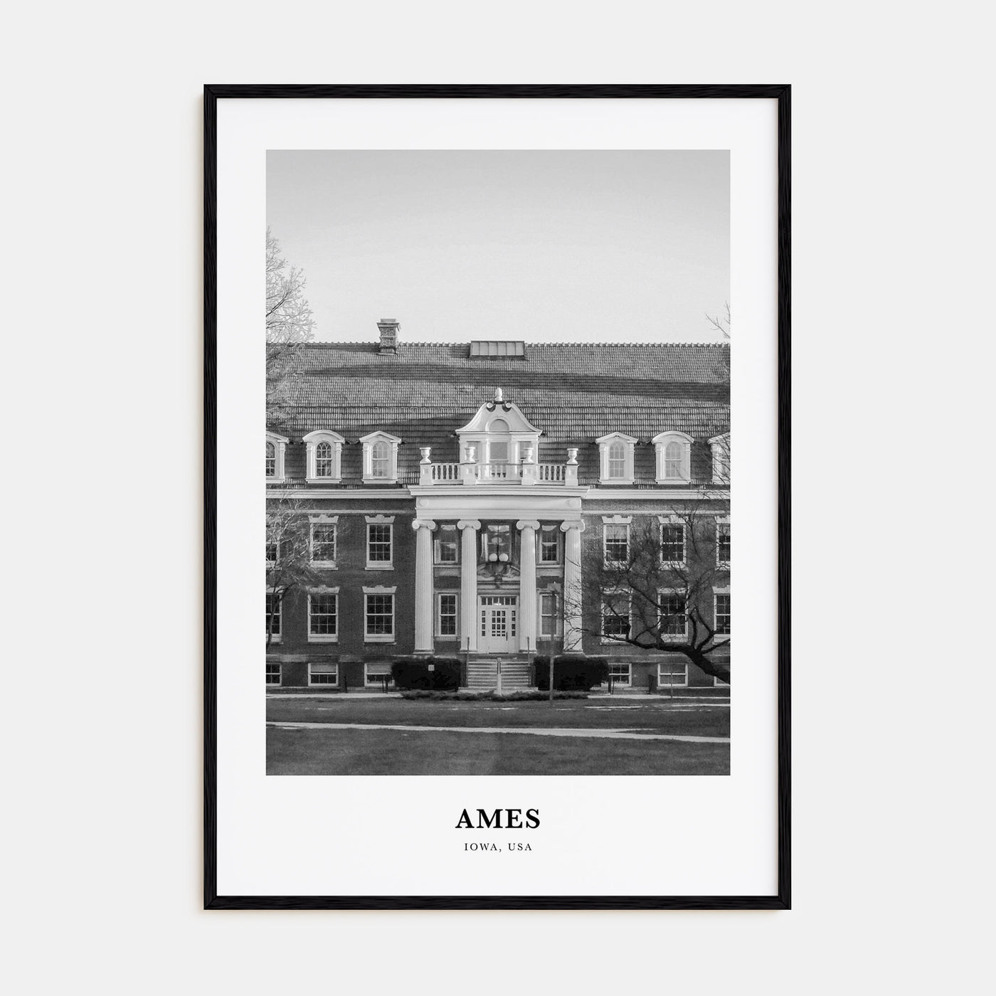 Ames Portrait B&W Poster