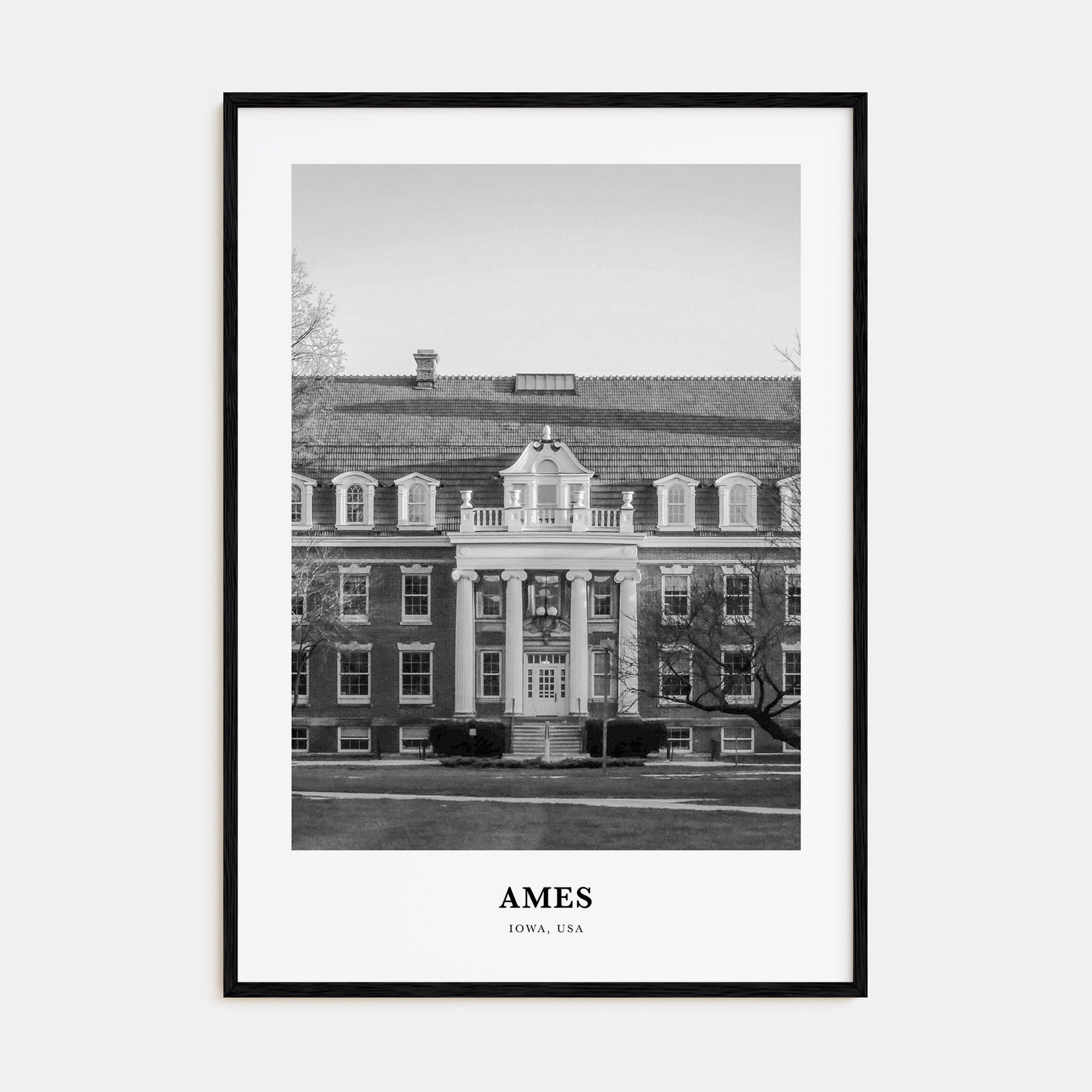 Ames Portrait B&W Poster