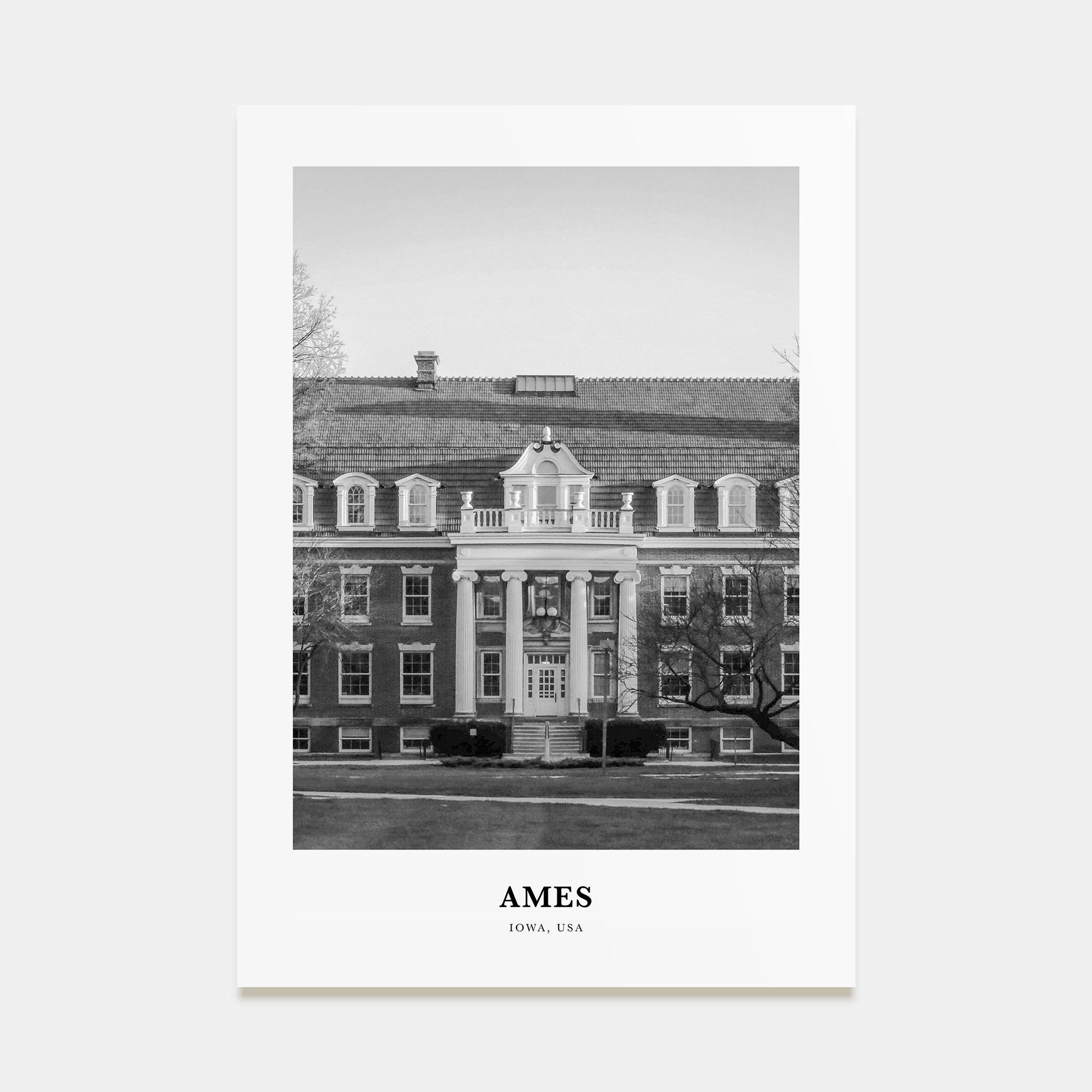 Ames Portrait B&W Poster
